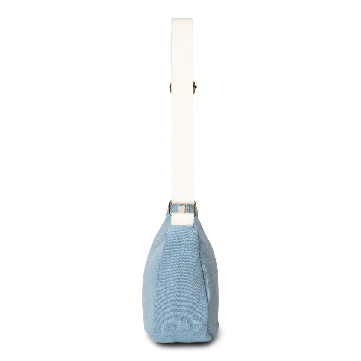 Helle blaue Schultertasche mit weißem Riemen für Denim Erwachsenen Bauchtasche
