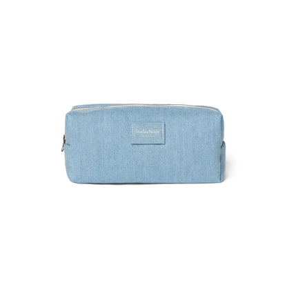 Hellblaue rechteckige Kosmetiktasche aus der Kollektion Denim Necessaire