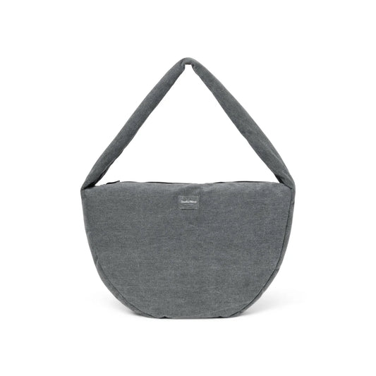 Studio Noos Denim Solid Cross Body Bag in Grey