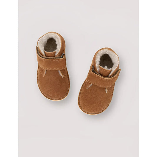 Petit Nord Desert Winter Boot Velcro in Chestnut