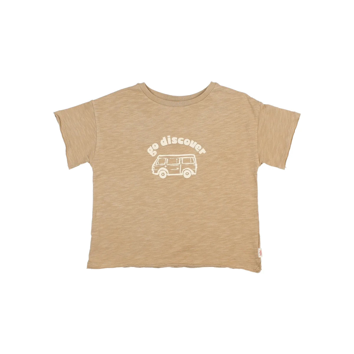 Discover T-Shirt Rib Collar Safari mit Print