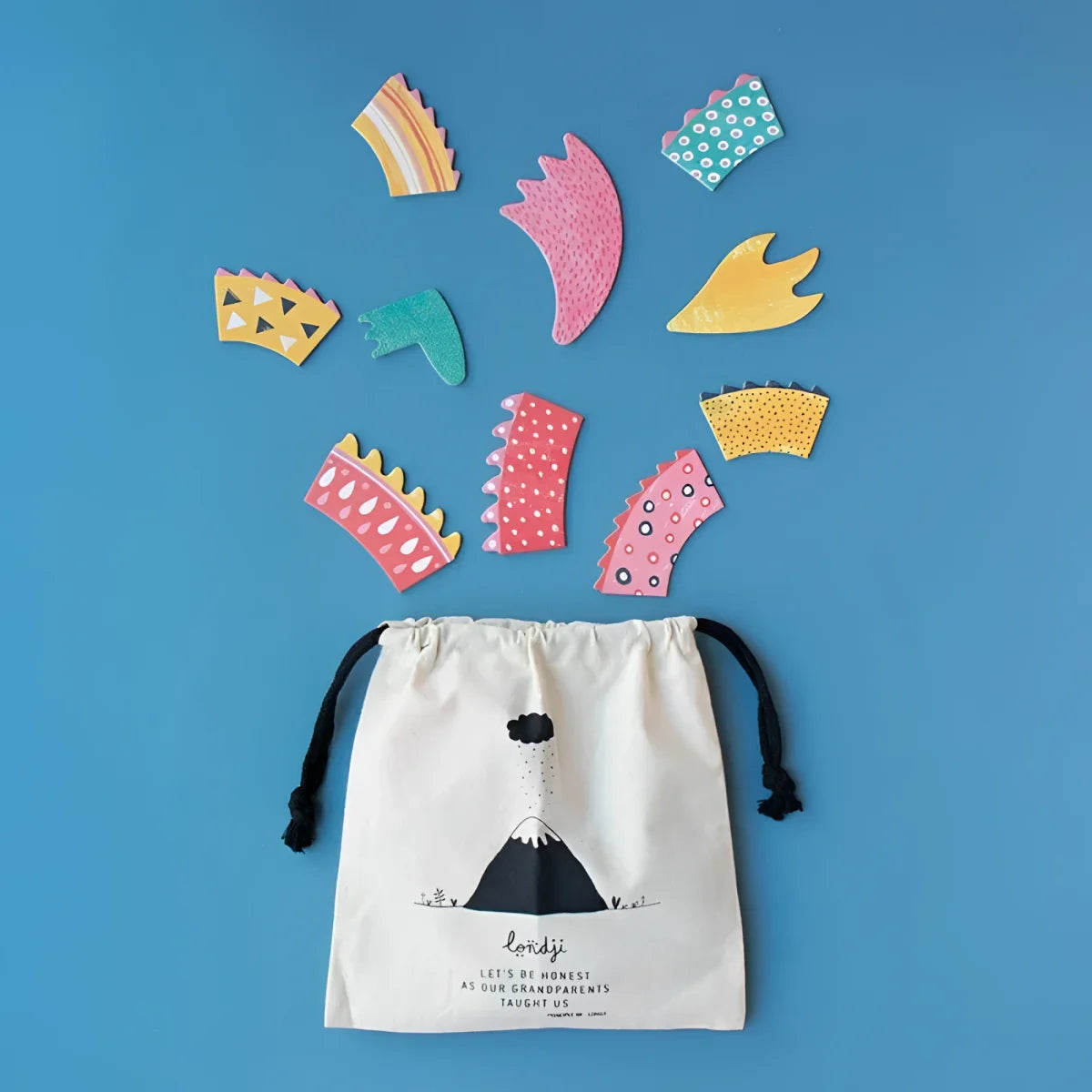 Canvaszugtasche mit einfachem Bergdesign, Produkt Drac Game