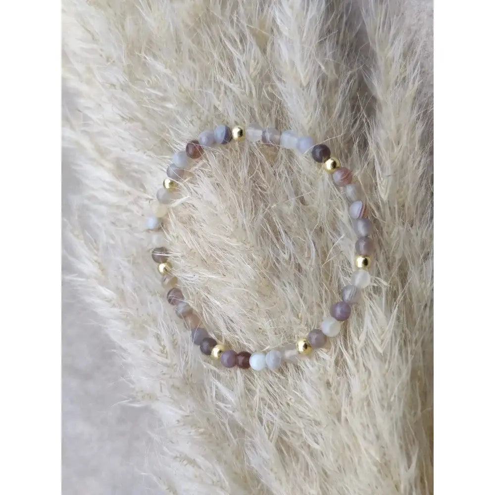 Schmuckkistli gemstone bracelet Botswana agate at Littlies + mums