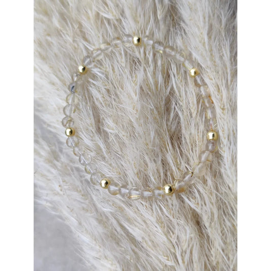 SCHMUCKKISTLI Edelstein Bracelet in Ruthilquarz