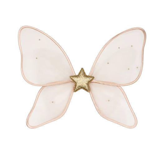Zarte rosa Feenflügel Darcy mit Goldstern und Glitzersteinen, Billy loves Audrey