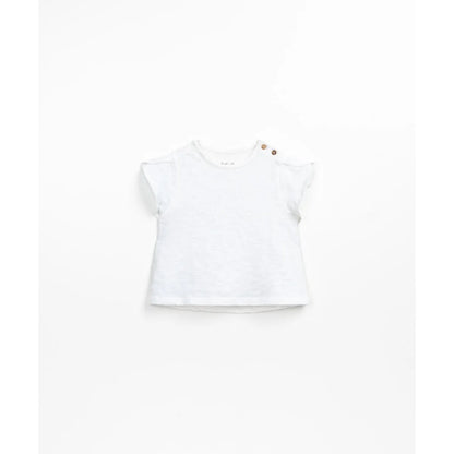 Play Up Flamé Jersey T-Shirt Rüschenärmel in Felt