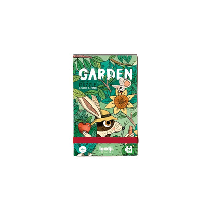 24-teiliges Gartenthema Look & Find Puzzle-Set von Londji, Garden Tiny Puzzle