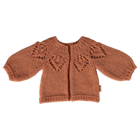 Gestrickte Strickjacke Vintage Rose, Grösse 3