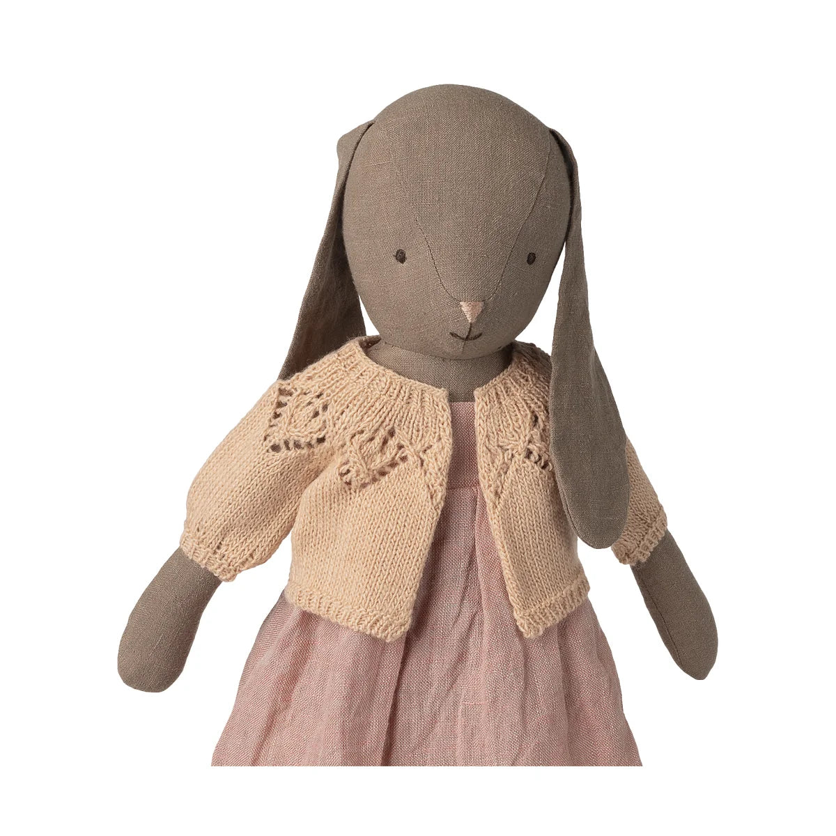 Maileg Outfit Grösse 4: Hasen Größe mit gestrickter Strickjacke Light Rose