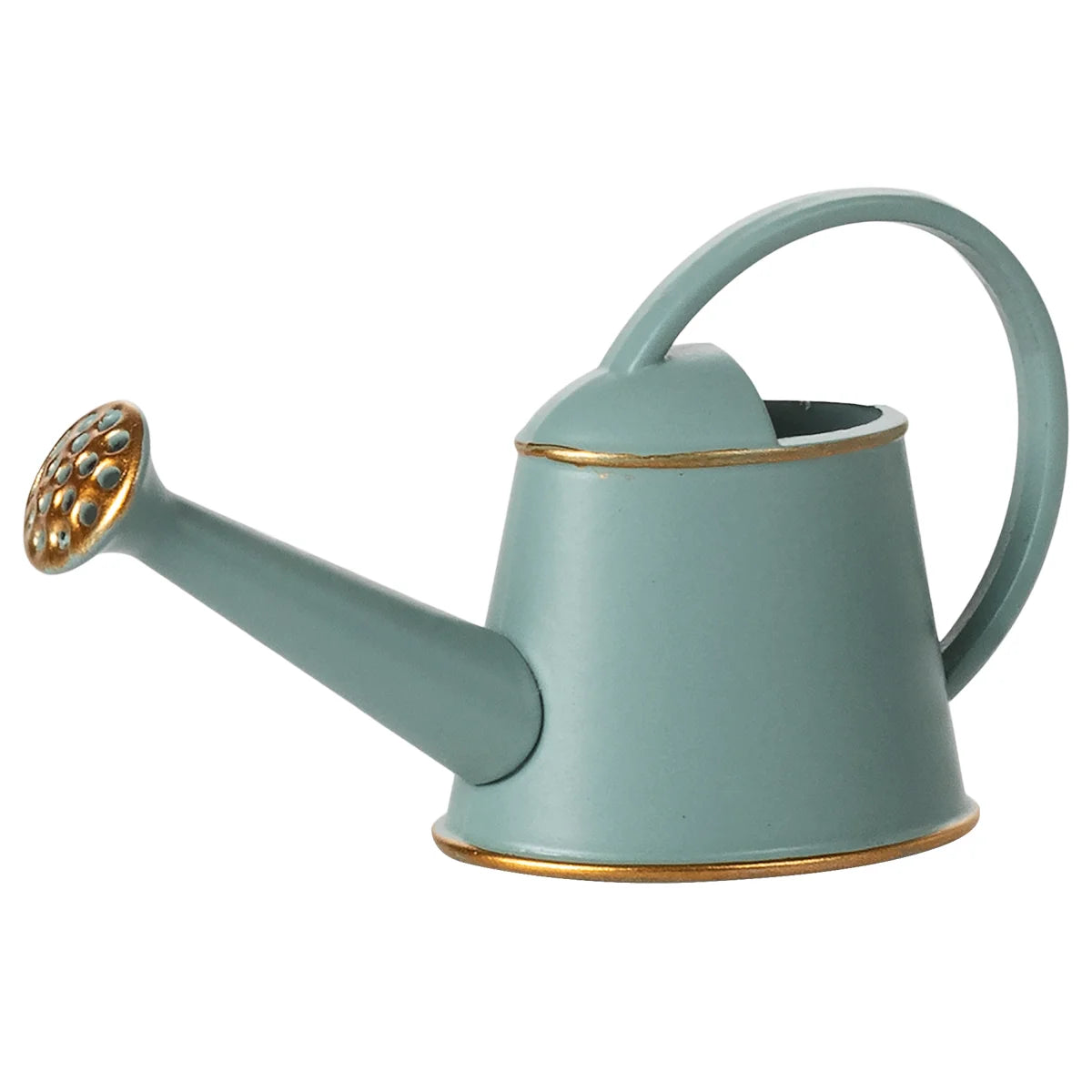 Giesskanne Maus Light Blue mit Goldakzenten und dekorativer Tülle