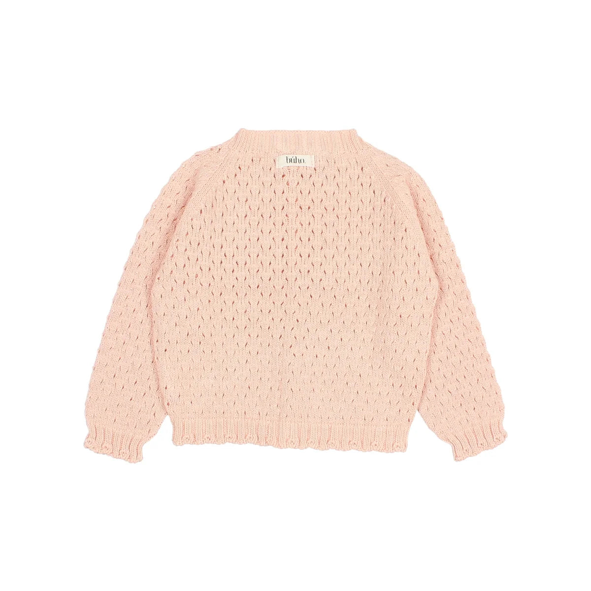 Leichte rosa Strickjacke mit zartem Punktmuster aus der Kollektion Girly Cardigan