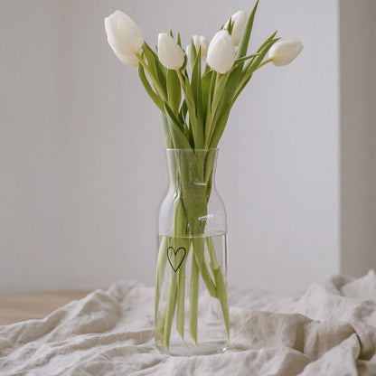 Glas Karaffe Herz