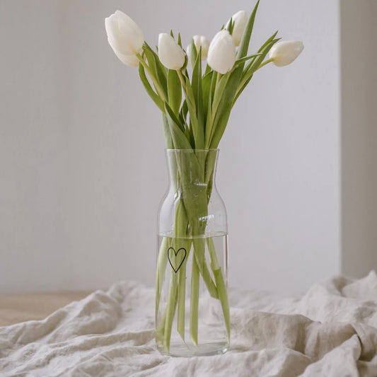 Glas Karaffe Herz