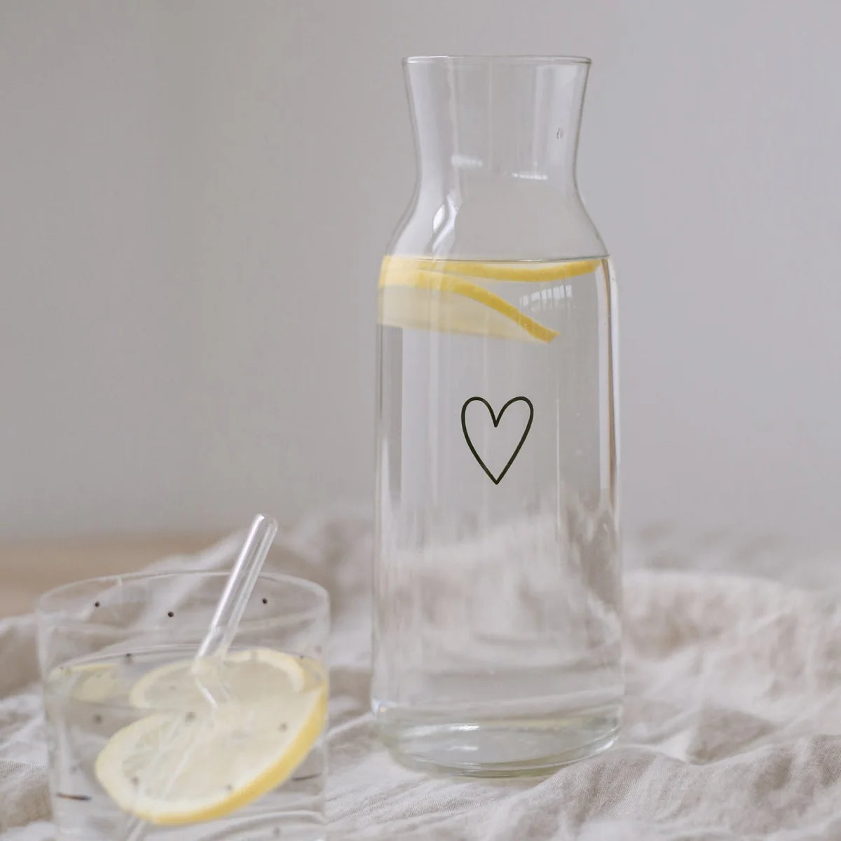 Glas Karaffe Herz – Ansicht 4