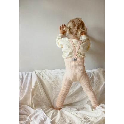 Calzamaglia Granny Teddy senza piedi con bretelle | Silky Peach