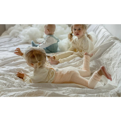 Calzamaglia Granny Teddy senza piedi con bretelle | Silky Peach