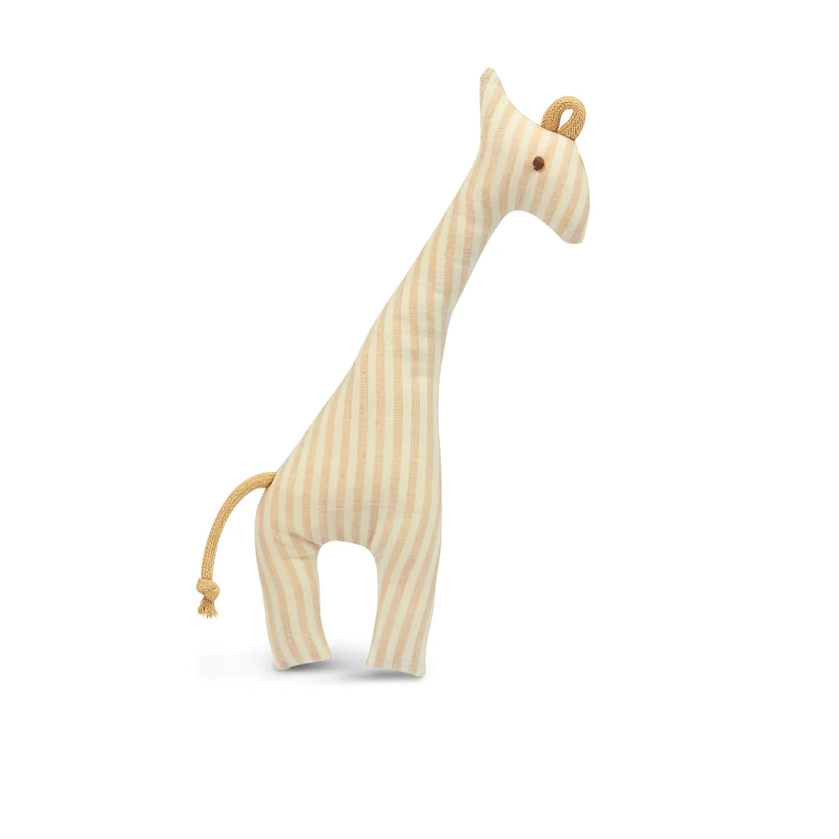Weiches gestreiftes Giraffenplüschtier mit langem Hals und kleinem Schwanz