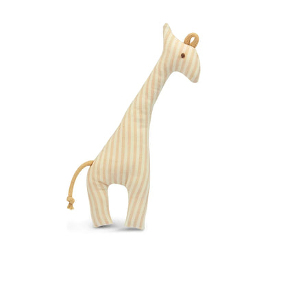 Weiches gestreiftes Giraffenplüschtier mit langem Hals und kleinem Schwanz