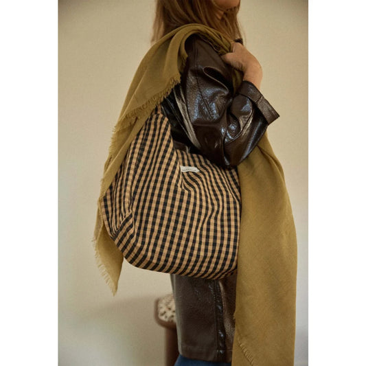 Gabrielle Paris Handbag – Vichy Café