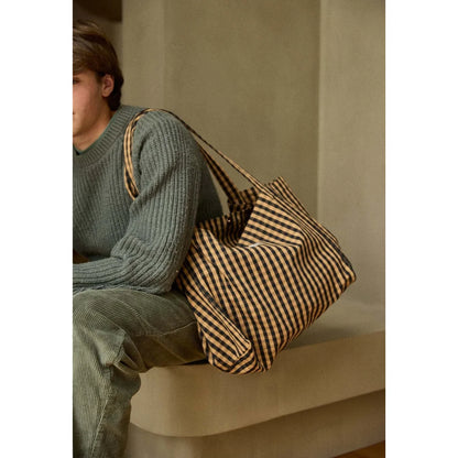 Gabrielle Paris Handbag – Vichy Café – Ansicht 2