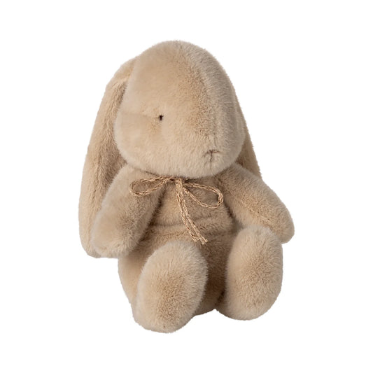 Weiches beiges Plüschhase Hase Plüsch Klein Latte mit Schlappohren und Bogen