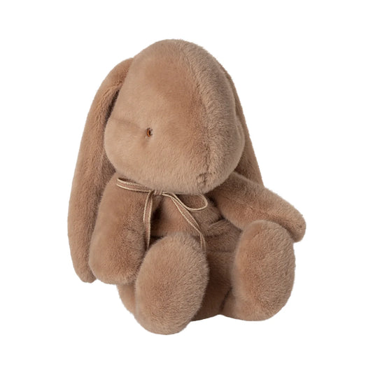 Weiches, beige Plüschhase Hase Medium in Vintage Rose mit Schleife