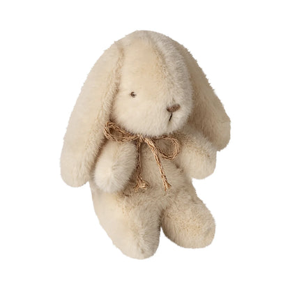 Hase Plüsch mini Cream mit langen Ohren und Kordelschleife
