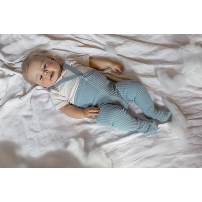 Calzamaglia Hippy con piedi e bretelle | Misty Blue
