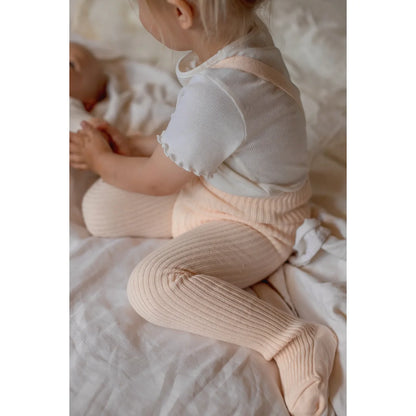 Hippy Footed Strumpfhose mit Träger | Silky Peach