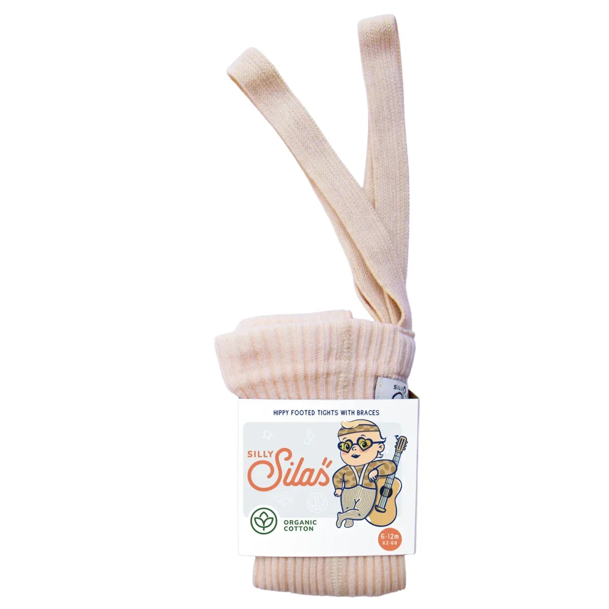 Hippy Footed Strumpfhose mit Träger | Silky Peach