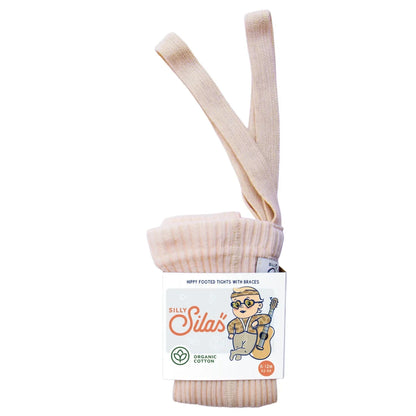 Hippy Footed Strumpfhose mit Träger | Silky Peach