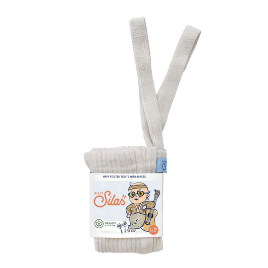 Silly Silas Hippy Footed Strumpfhose mit Träger in Cream Blend
