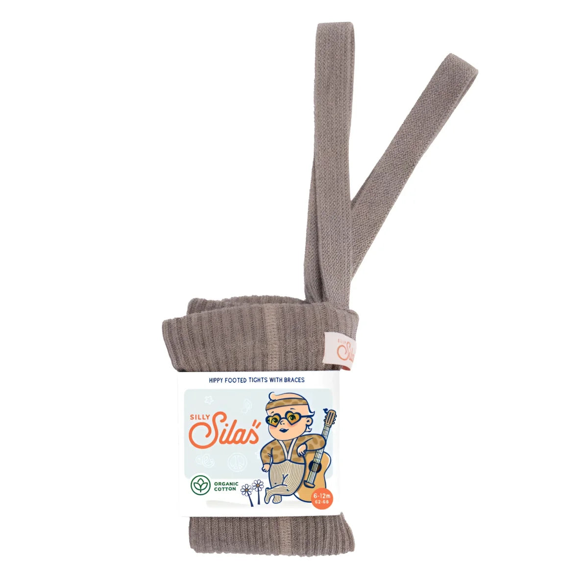 Silly Silas Hippy Footed Strumpfhose mit Träger in Cocoa Blend
