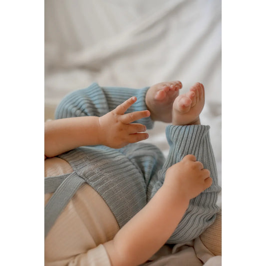 Hippy Footless Strumpfhose mit Träger | Misty Blue