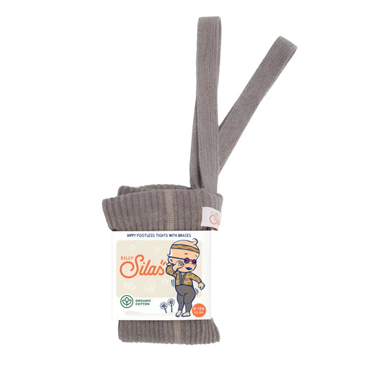 Silly Silas Hippy Footless Strumpfhose mit Träger in Cocoa Blend