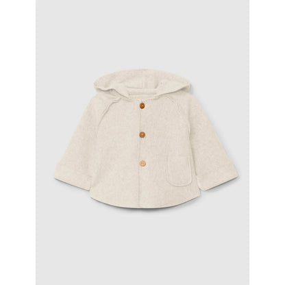 Creamfarbener Kinderkapuzenjacke aus Fleece im Produkt Hooded Jacket in Fleece Sand