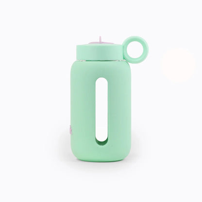 Mintgrüner Wasserflasche für Kinder mit Griff und Sichtfenster, 300ml Kapazität