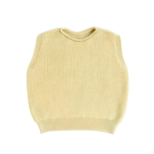 Hvid Kids Vest Harvey in Light Yellow