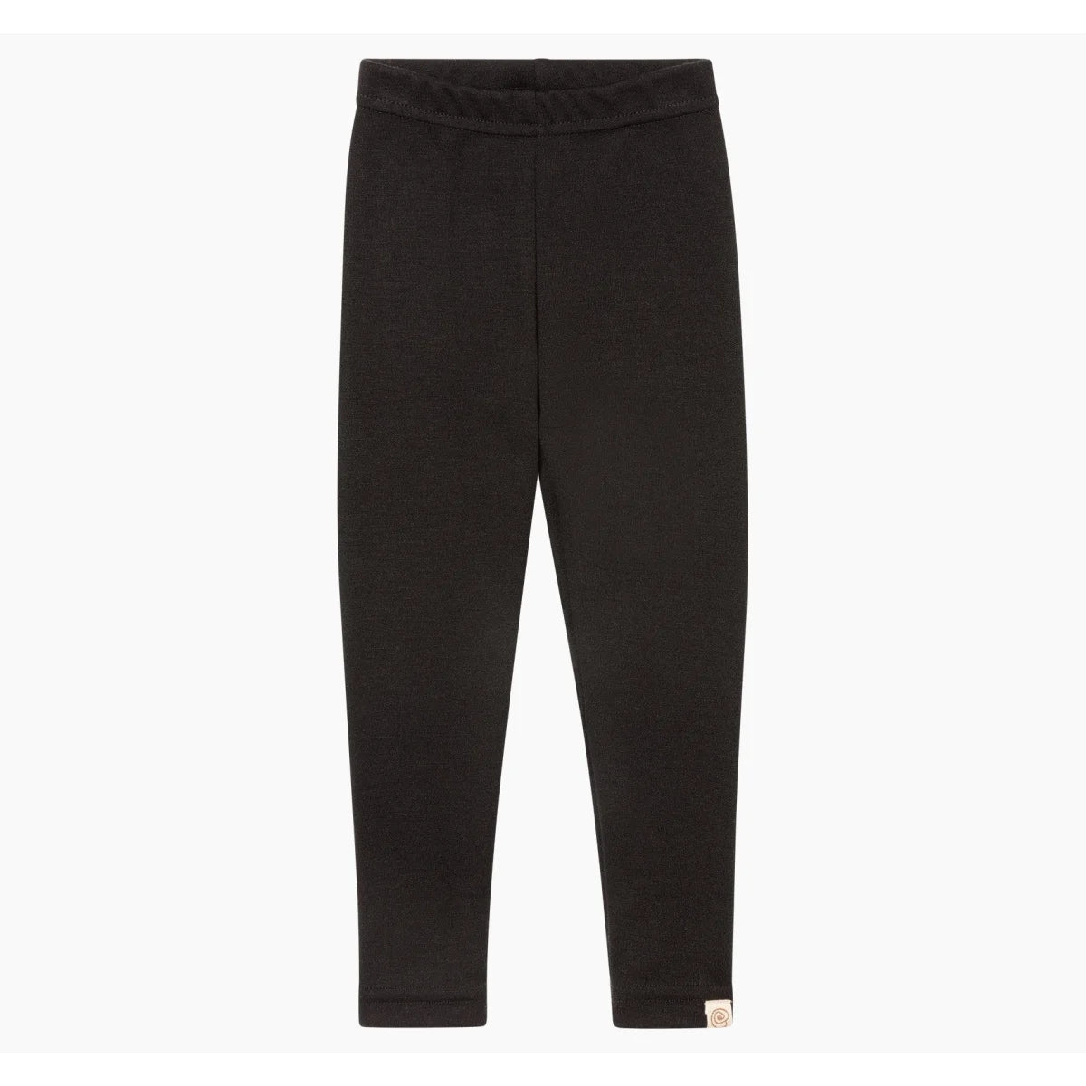 Engel Kinder-Leggings aus Merinowolle und Seide in Schwarz