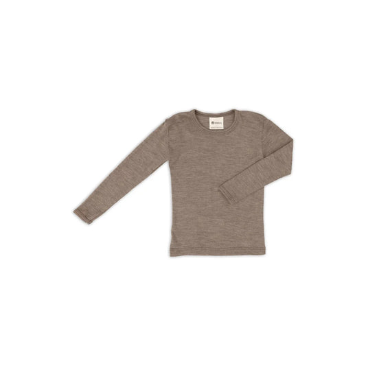 Engel Kinder Longsleeve in Walnuss