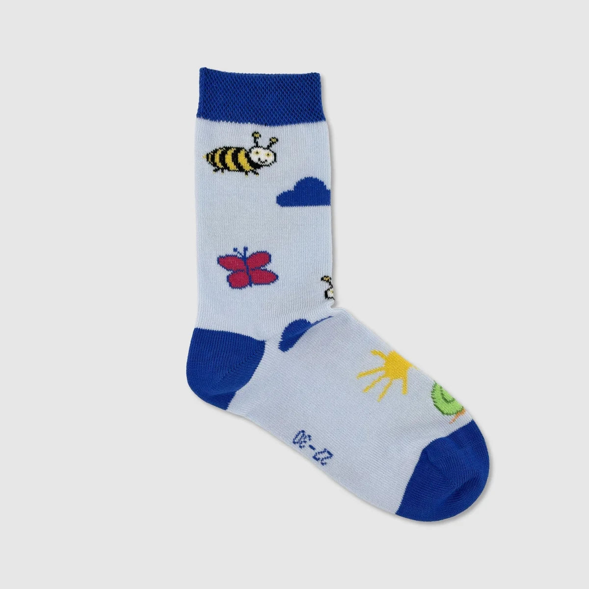 Kindersocken FRÜHLING von Thomas Jakobson, rechte Socke