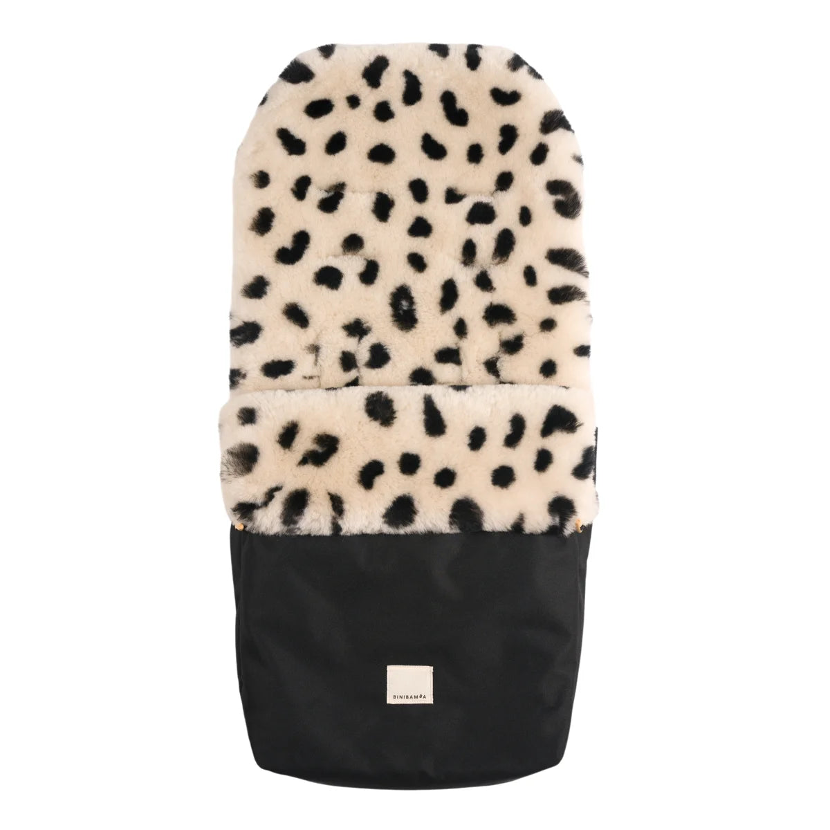 BINIBAMBA Kinderwagen Fusssack Puffmuff Fixed Harness in Leopard