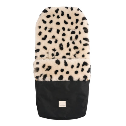 BINIBAMBA Kinderwagen Fusssack Puffmuff Fixed Harness in Leopard