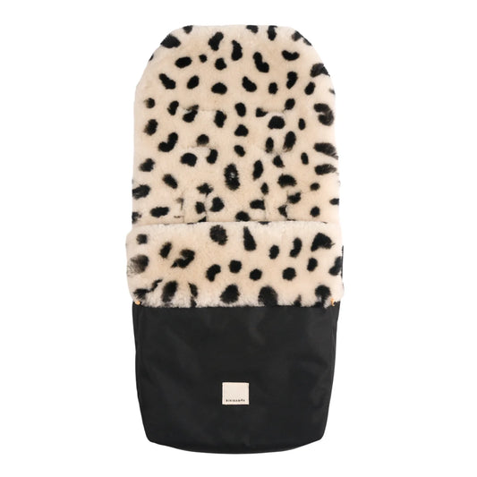 BINIBAMBA Kinderwagen Fusssack Puffmuff Fixed Harness in Leopard