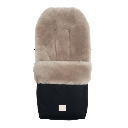 BINIBAMBA Kinderwagen Fusssack Puffmuff Fixed Harness in Toast