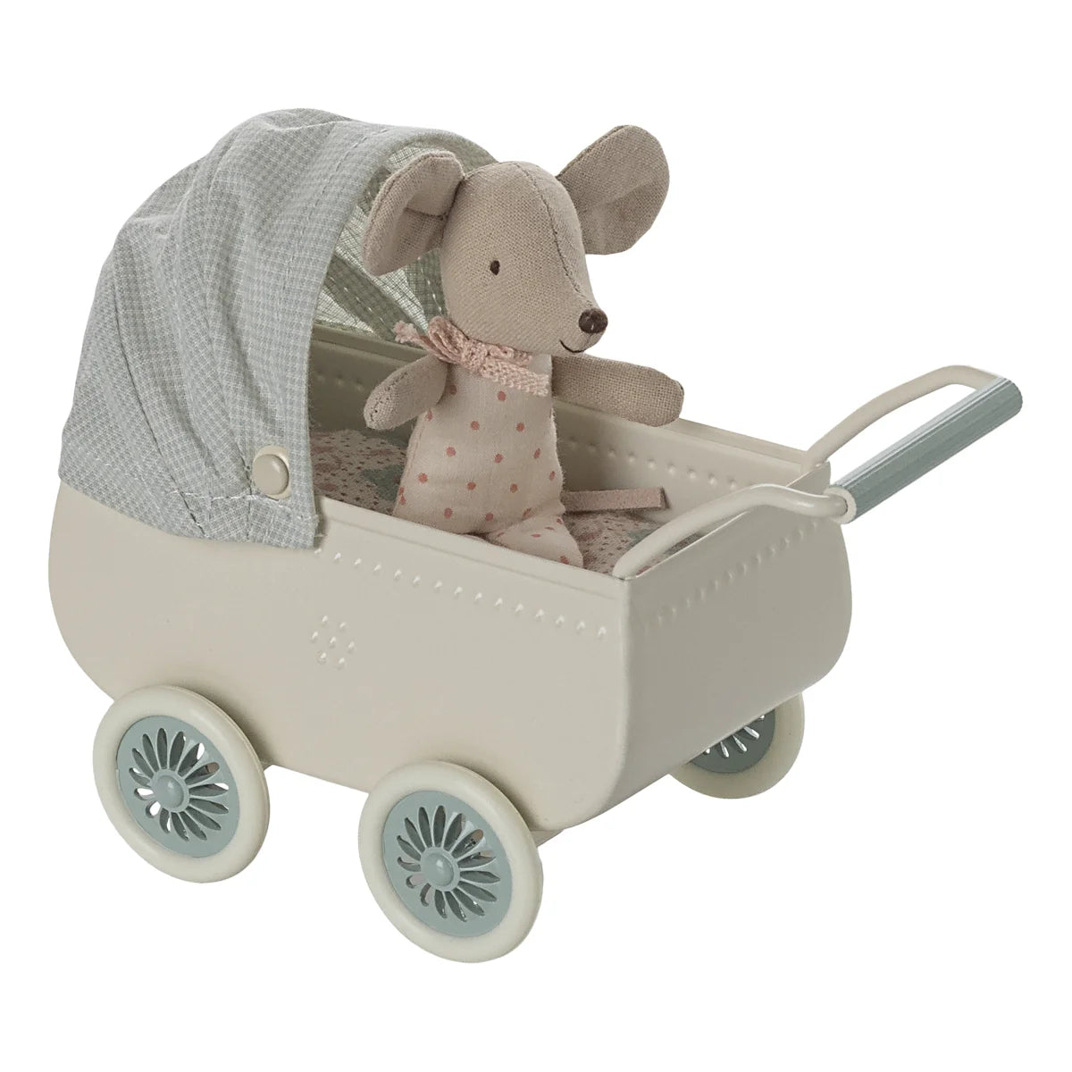 Toy Maus im Kinderwagen Minze für fantasievolles Spielen und Abenteuer
