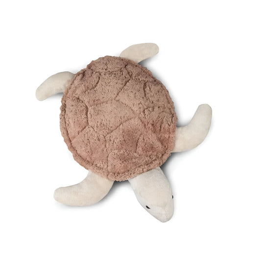 Kuscheltier Schildkröte klein in rosenholz, weiches Plüschspielzeug für Kinder