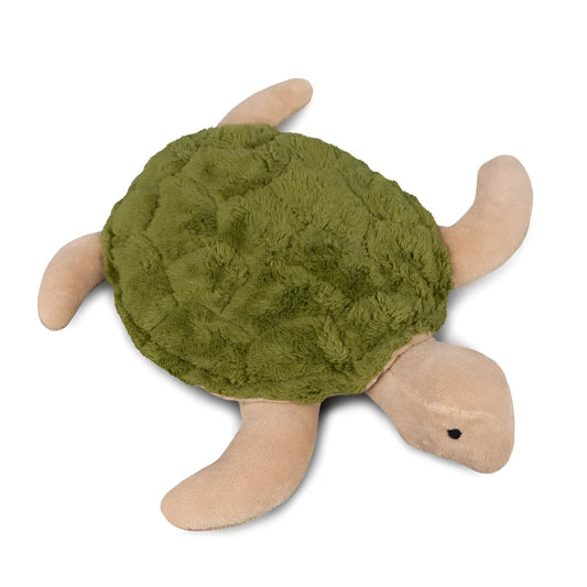 Kuscheltier Schildkröte klein in tannengrün als weiches Stofftier für Kinder