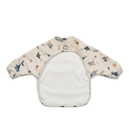 Langärmliges Baby-Lätzchen mit Meereslebewesen-Muster, Lätzchen Cape Merle