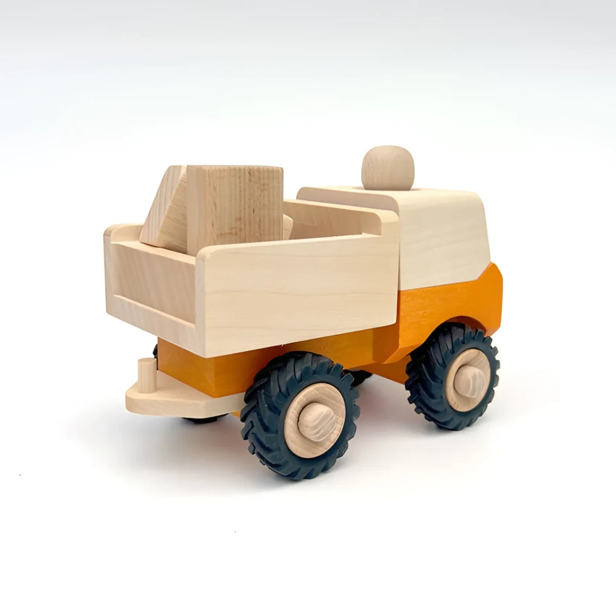 Holzspielzeug Lastwagen ARTHUR, robustes Holzfahrzeug für Kinder, langlebig und sicher
